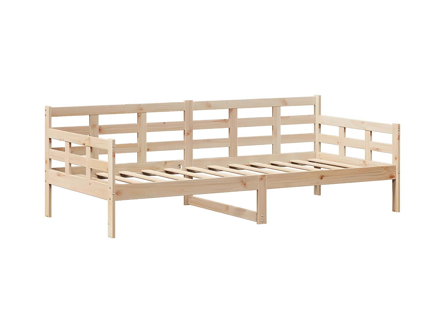 Sofá-cama com telhado 90x190 cm madeira de pinho maciça