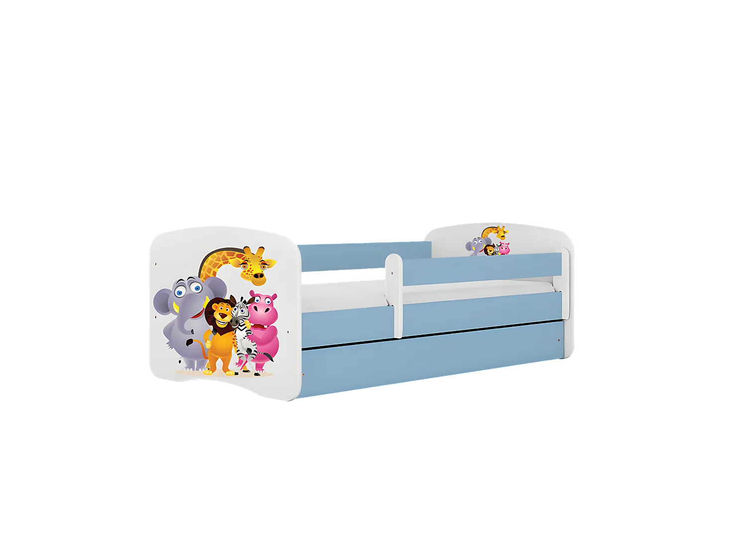 Cama babydreams zoo azul con cajón sin colchón 180/80