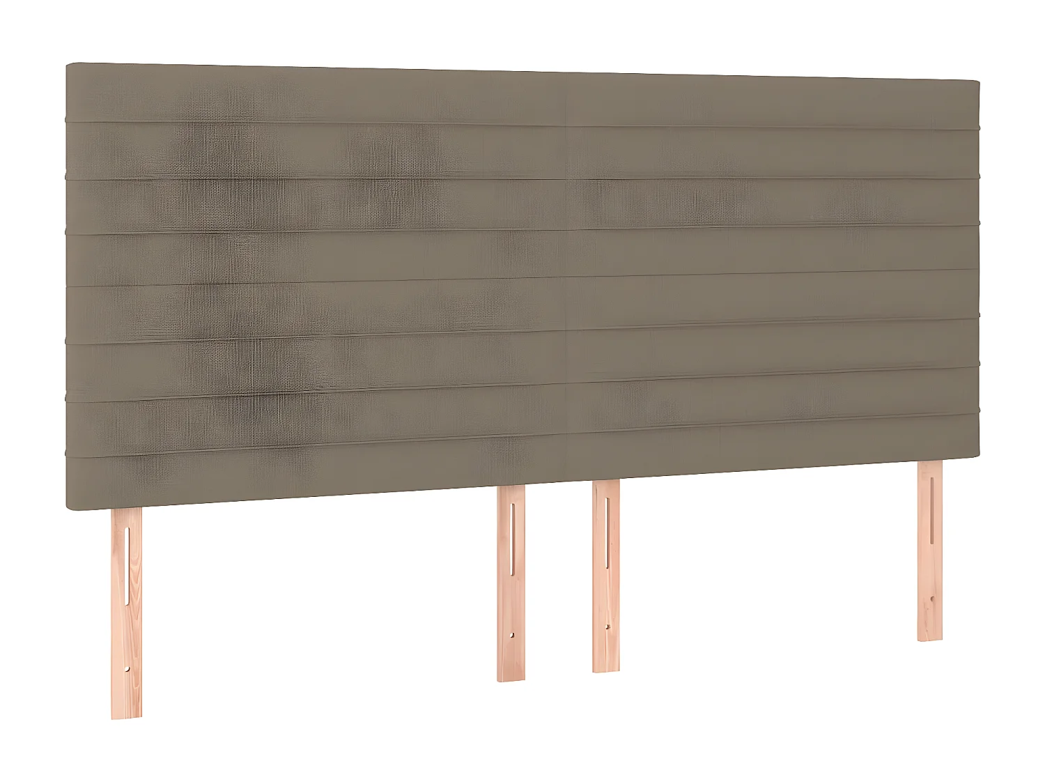 Lit à sommier tapissier avec matelas Taupe 180x200 cm Tissu