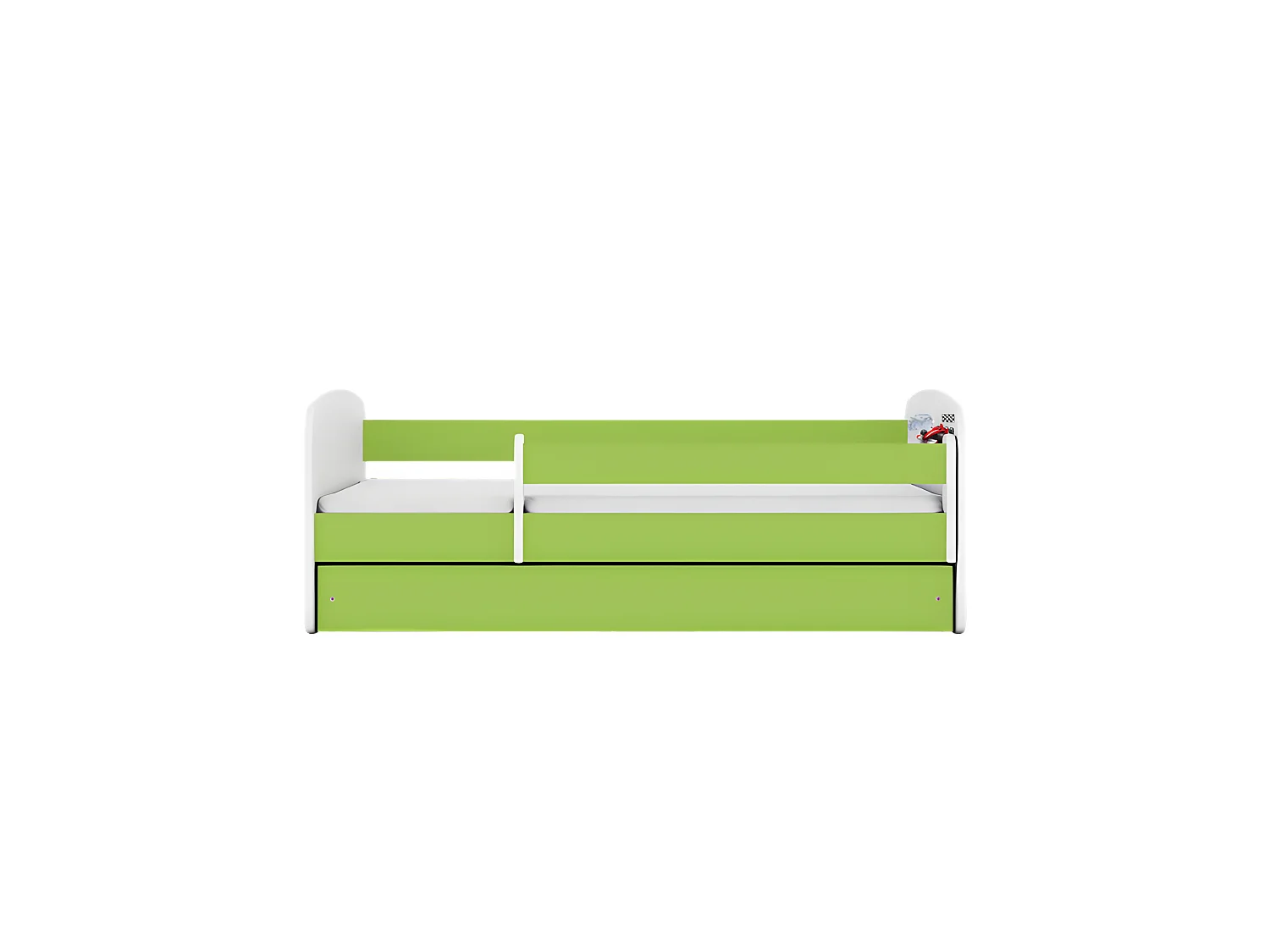 Babydreams cama de fórmula verde sin cajón sin colchón 160/80