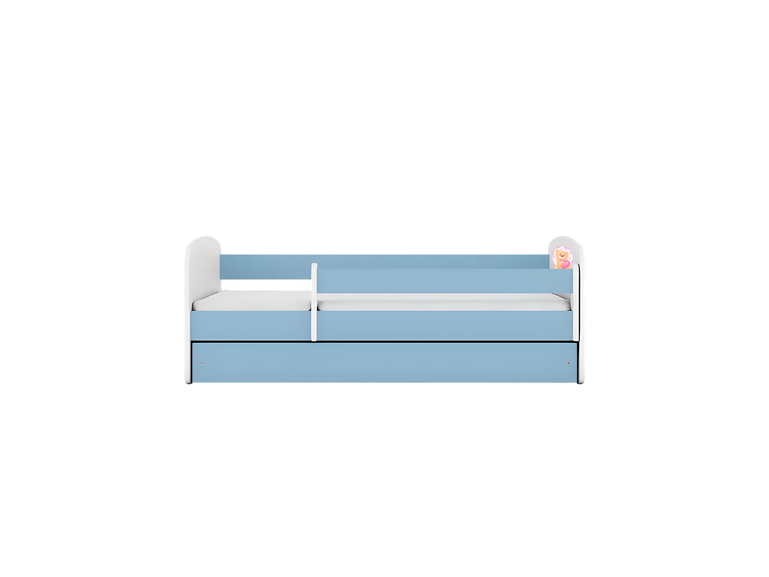 Lit babydreams bleu nounours papillons sans tiroir sans matelas 180/80