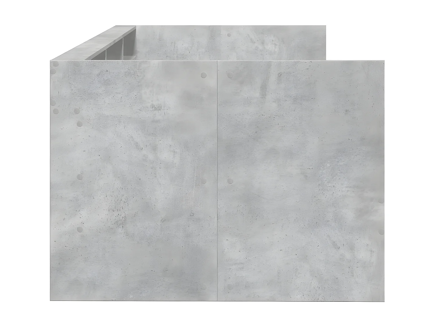 Lit de jour et tiroirs gris béton 90x190 cm bois d'ingénierie