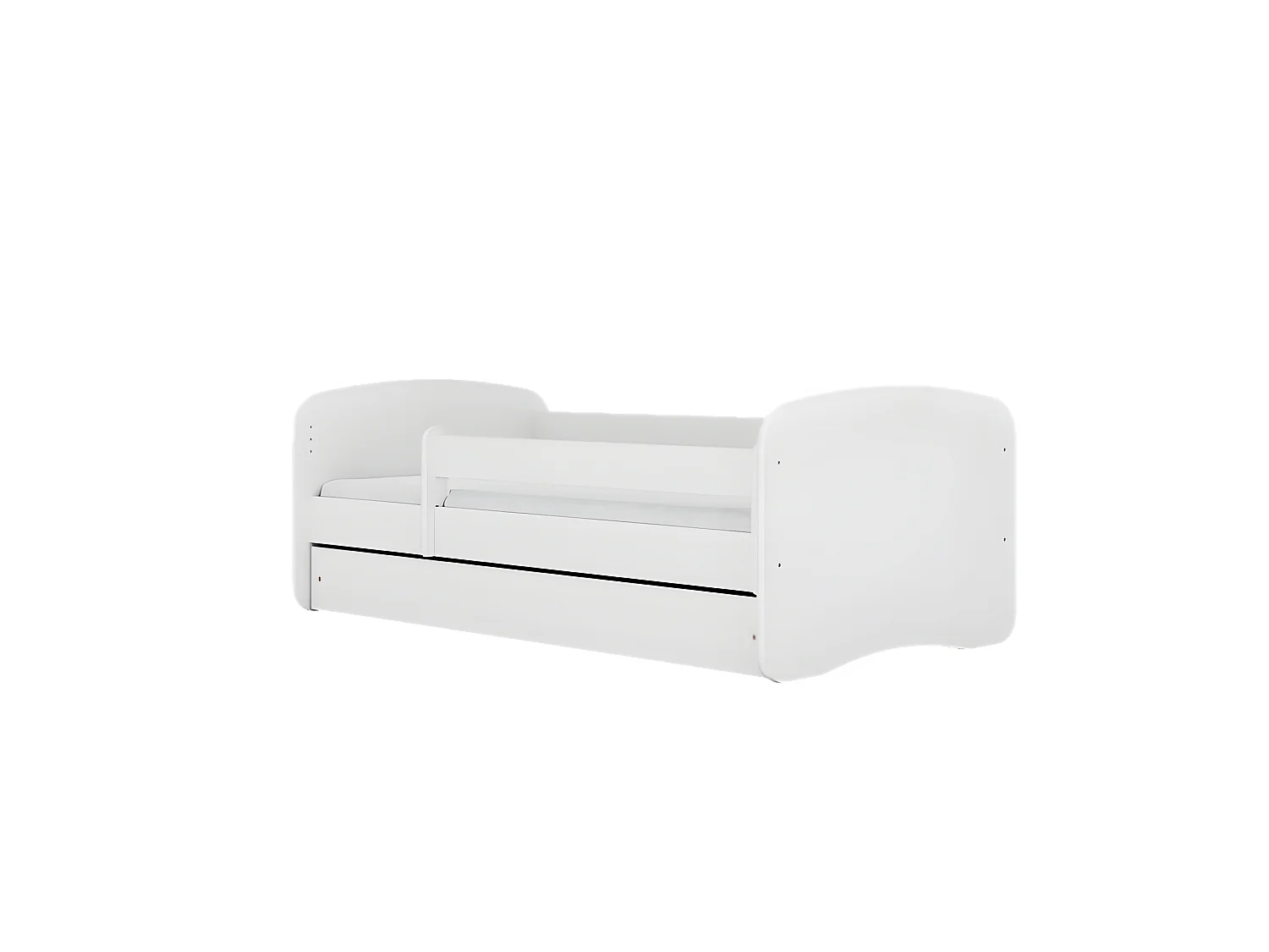 Lit babydreams blanc sans motif sans tiroir avec matelas 180/80