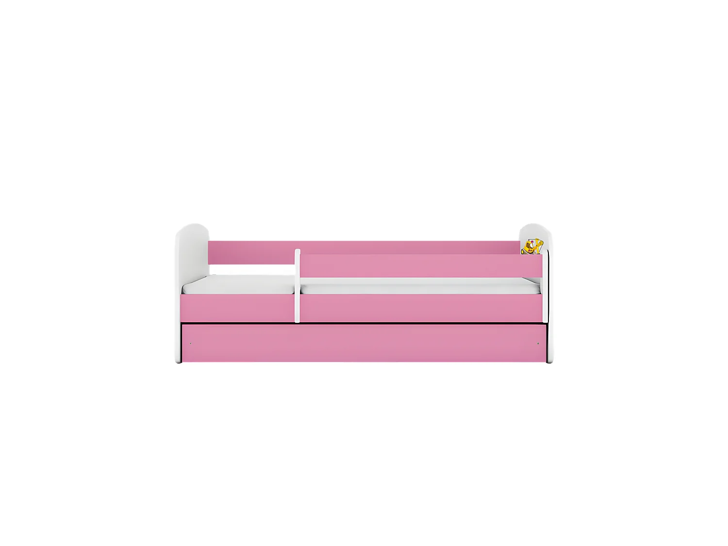 Babydreams cama pala rosa con cajón con colchón 160/80