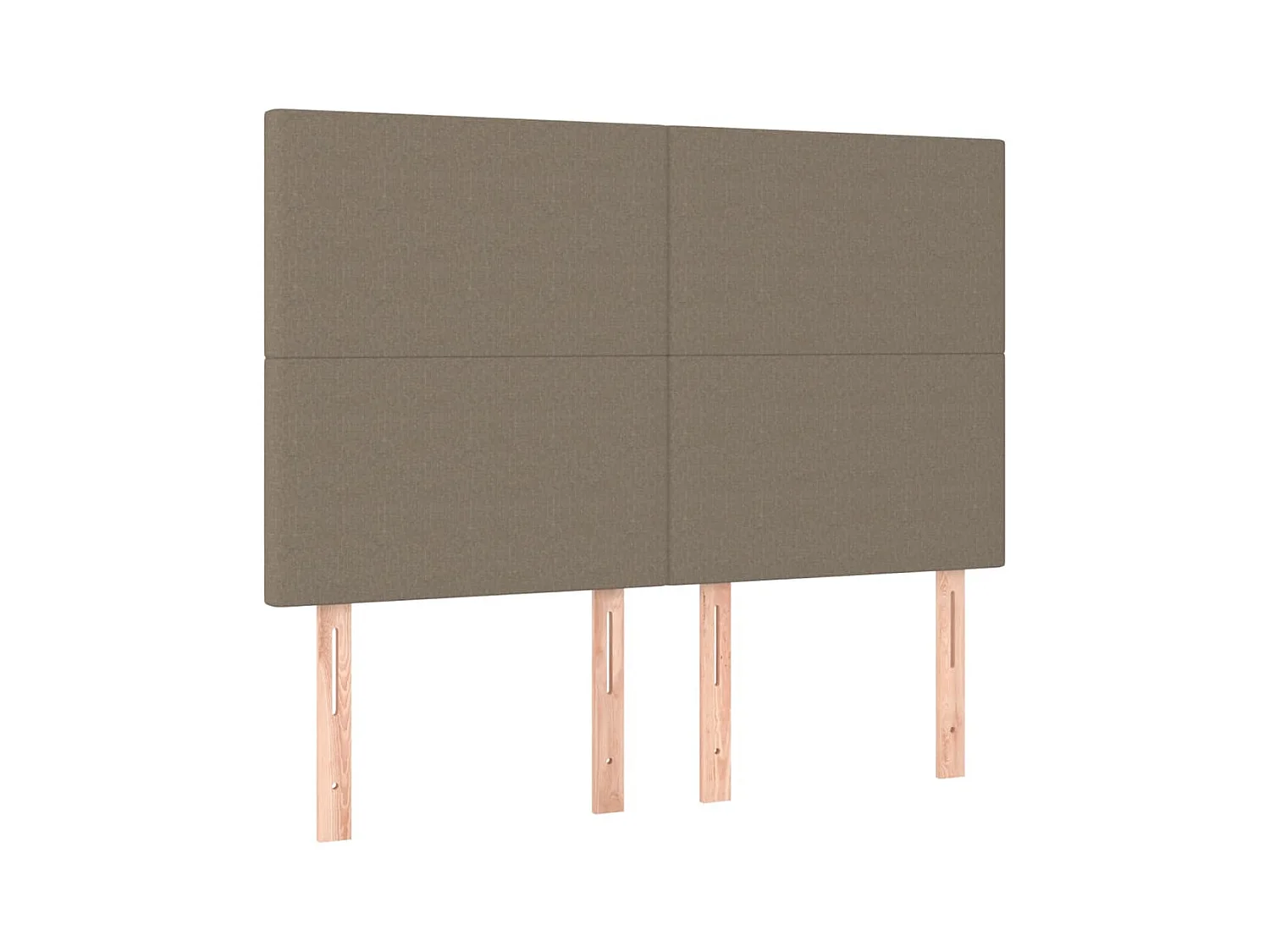 Lit à sommier tapissier avec matelas Taupe 140x200 cm Tissu