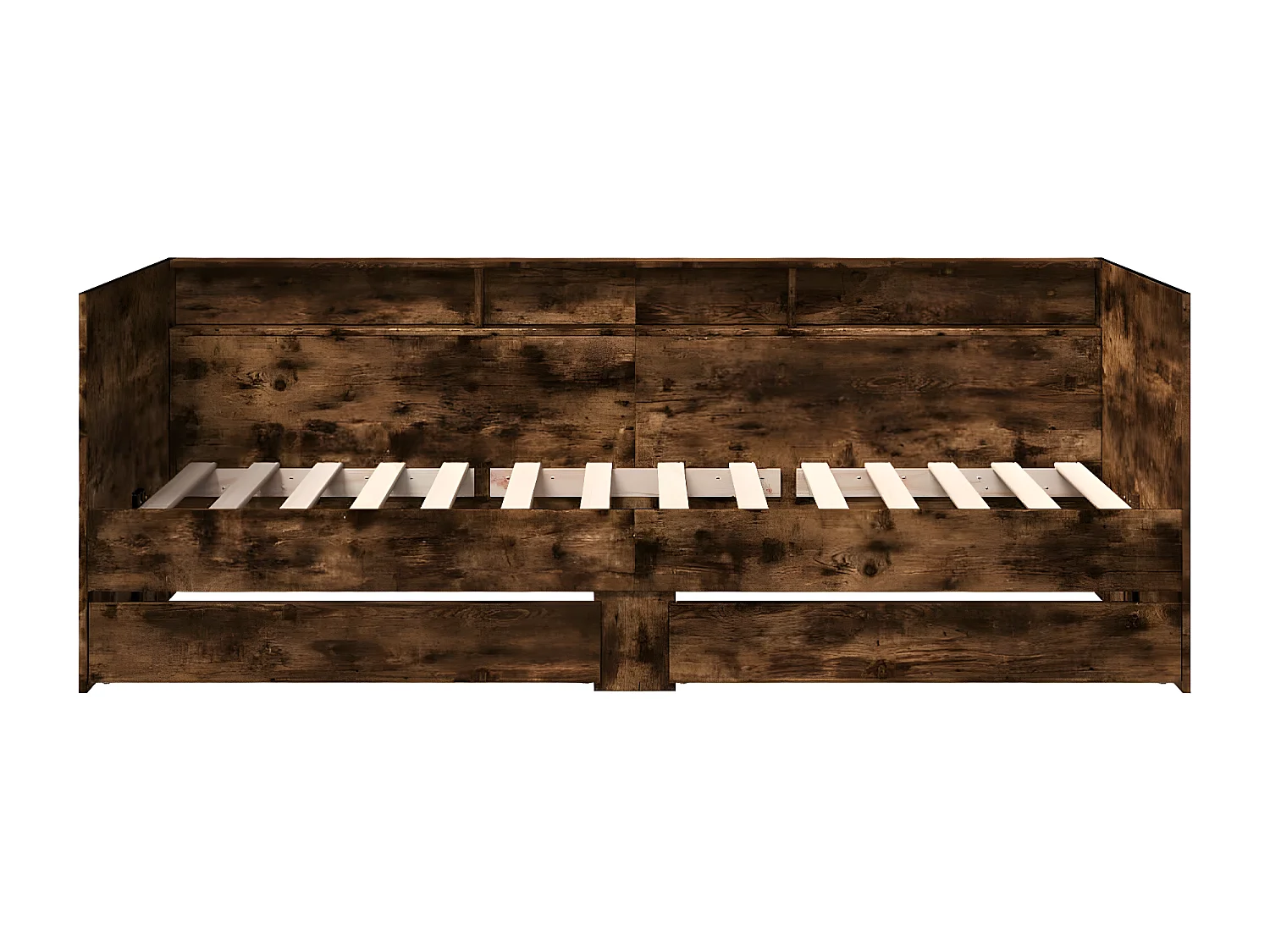 Lit de jour avec tiroirs chêne fumé 90x190 cm bois d'ingénierie