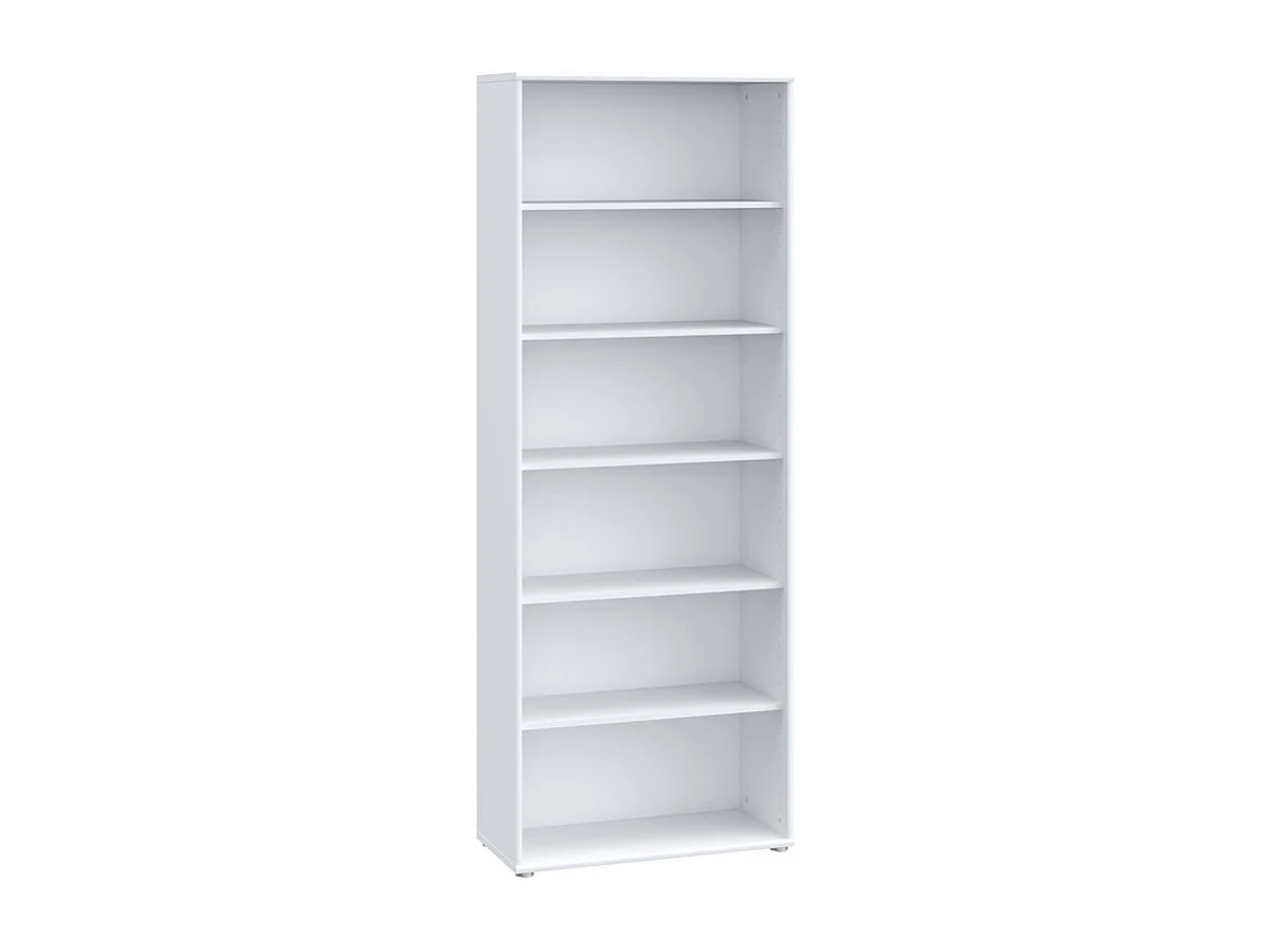 Bibliothèque / Étagère H. 198 x L. 74 cm décor blanc - MARIA