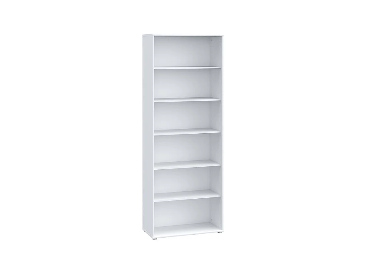 Bibliothèque / Étagère H. 198 x L. 74 cm décor blanc - MARIA