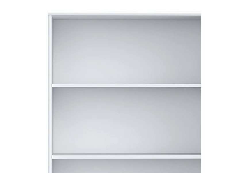 Bibliothèque / Étagère H. 198 x L. 74 cm décor blanc - MARIA