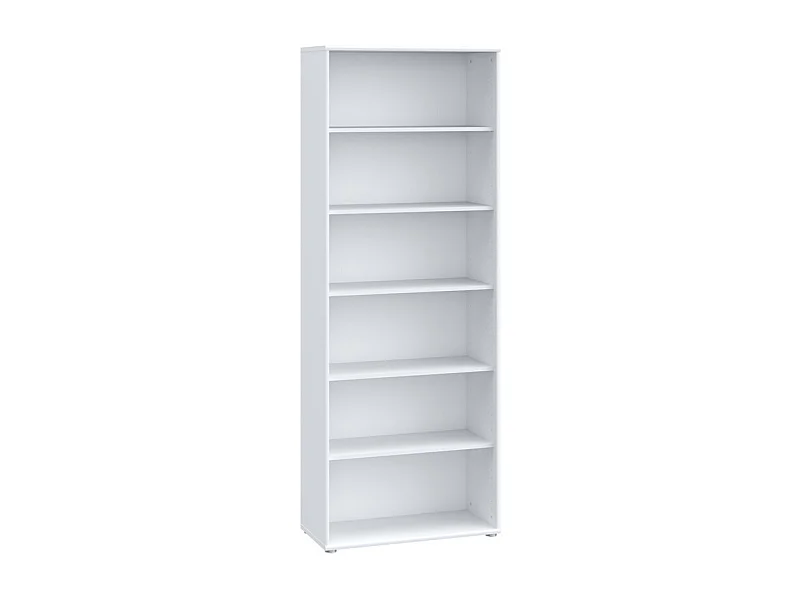 Bibliothèque / Étagère H. 198 x L. 74 cm décor blanc - MARIA