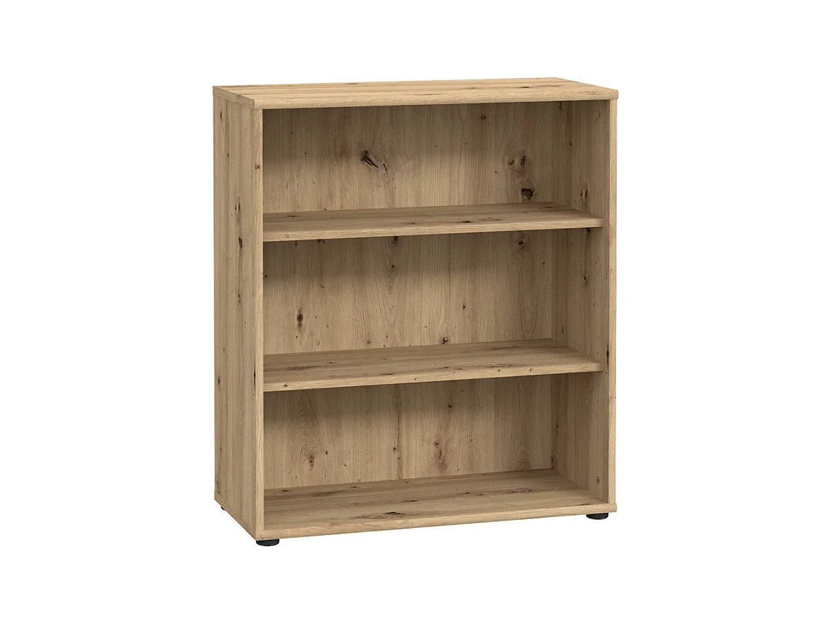 Bibliothèque / Étagère H. 86 x L. 74 cm décor chêne artisan - MARIA