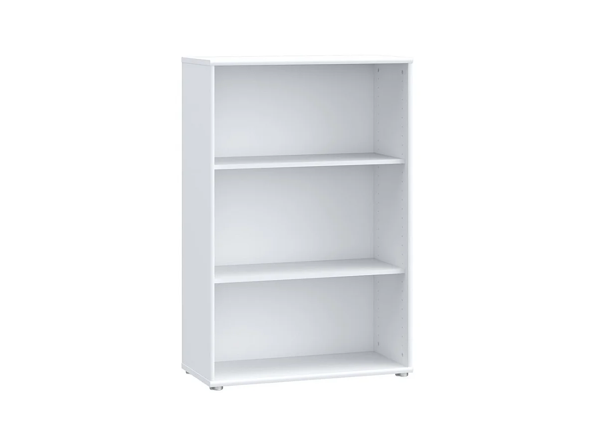 Bibliothèque / Étagère H. 111 x L. 74 cm décor blanc - MARIA