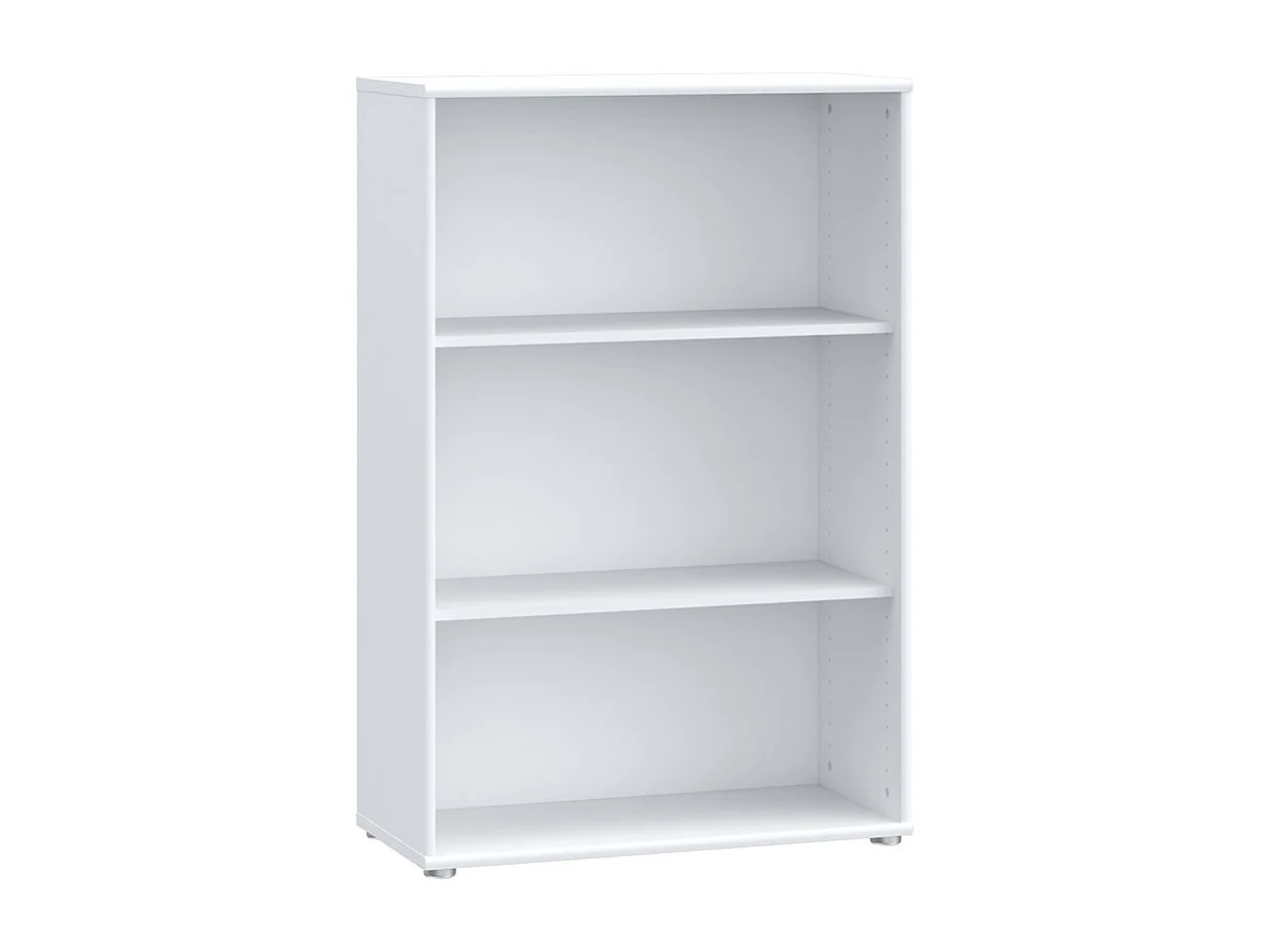 Bibliothèque / Étagère H. 111 x L. 74 cm décor blanc - MARIA
