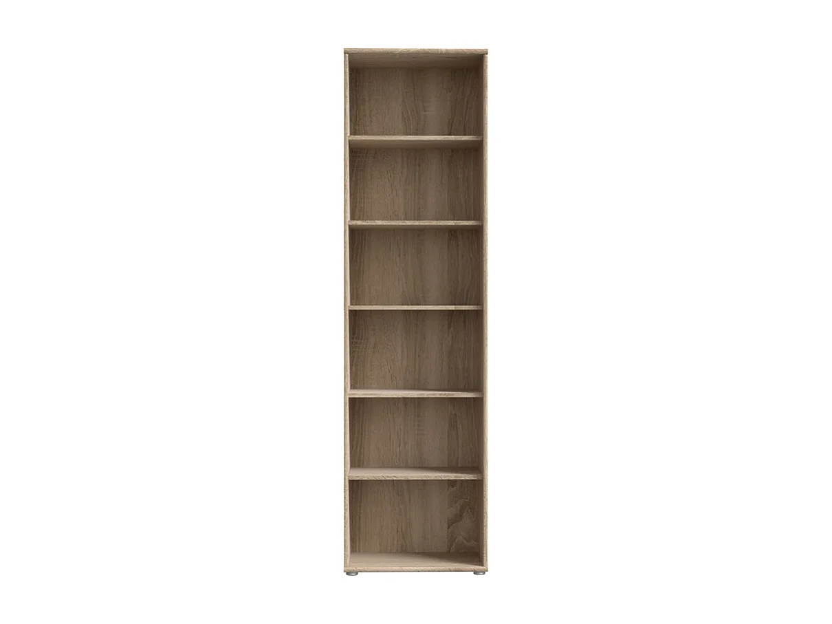 Bibliothèque / Étagère H. 198 x L. 54 cm décor chêne sonoma - MARIA
