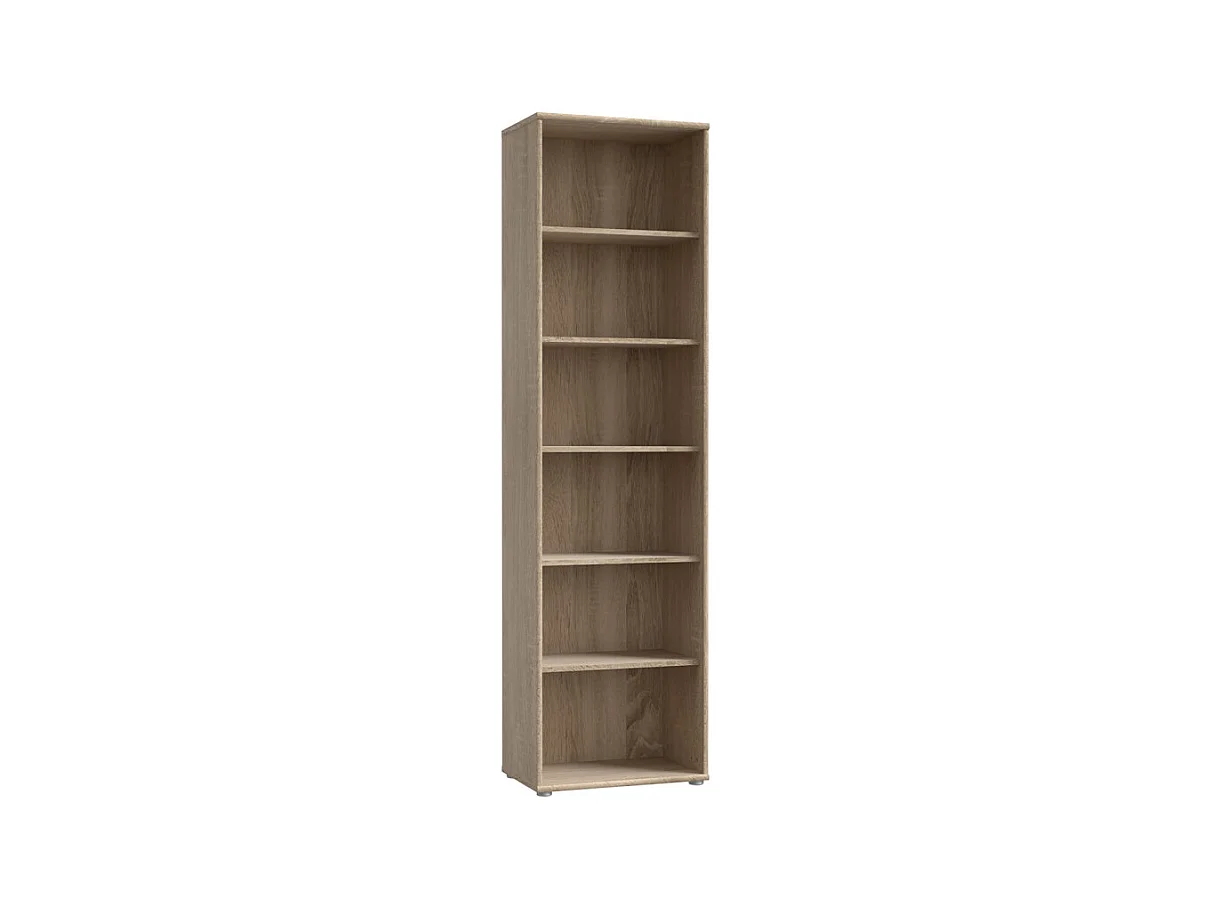 Bibliothèque / Étagère H. 198 x L. 54 cm décor chêne sonoma - MARIA