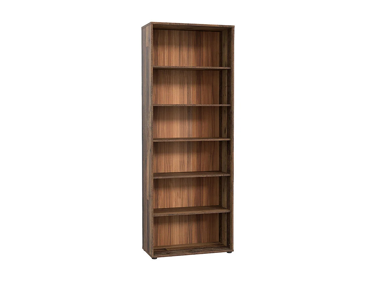 Bibliothèque / Étagère H. 198 x L. 74 cm décor bois vintage - MARIA