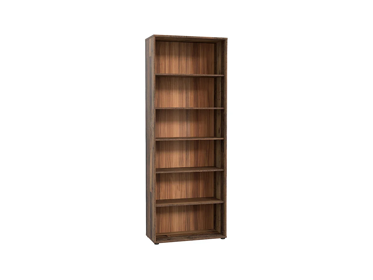 Bibliothèque / Étagère H. 198 x L. 74 cm décor bois vintage - MARIA