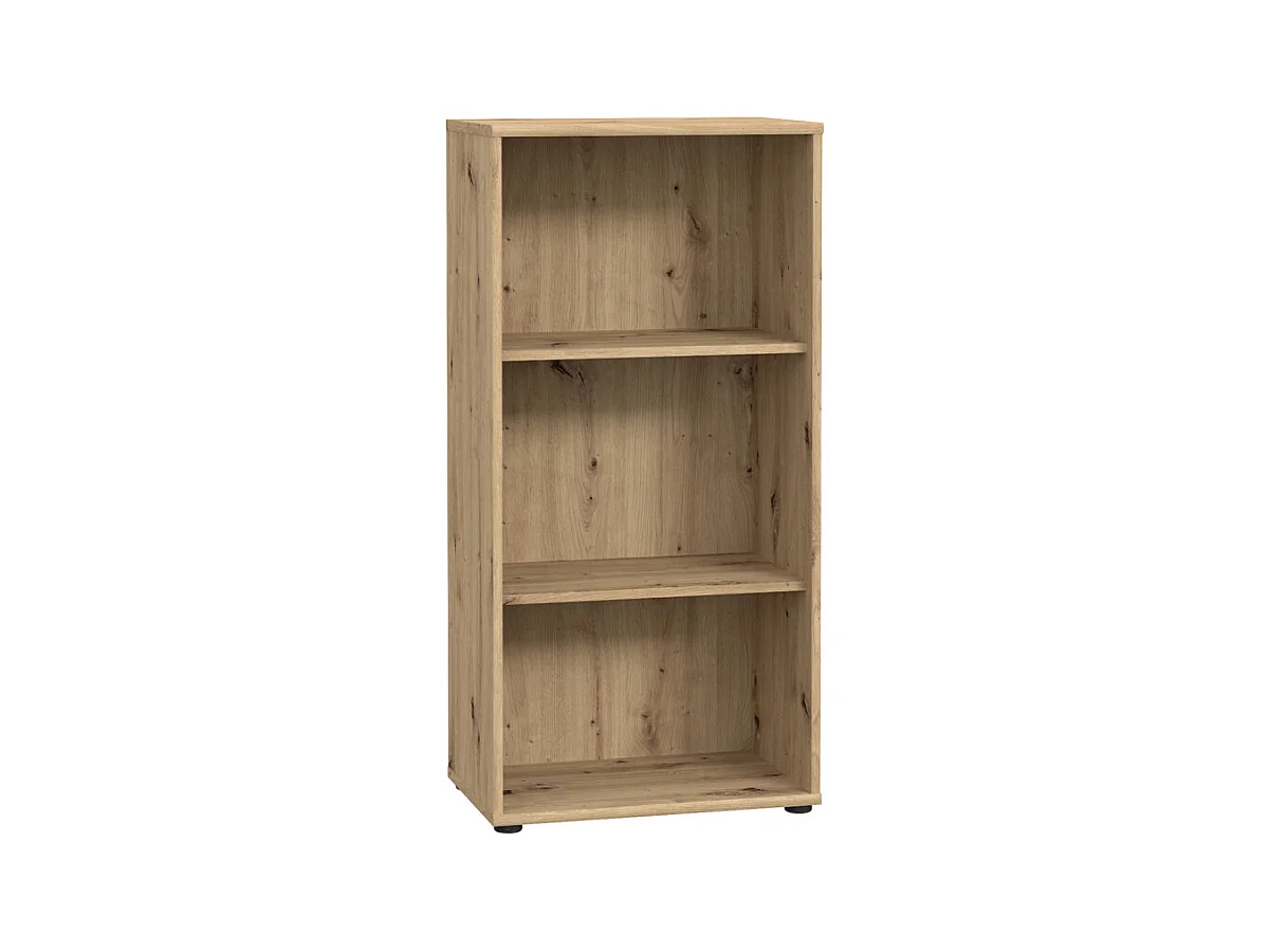 Bibliothèque / Étagère H. 111 x L. 54 cm décor chêne artisan - MARIA
