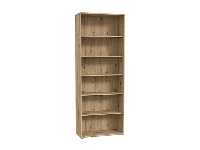 Bibliothèque / Étagère H. 198 x L. 74 cm décor chêne artisan - MARIA