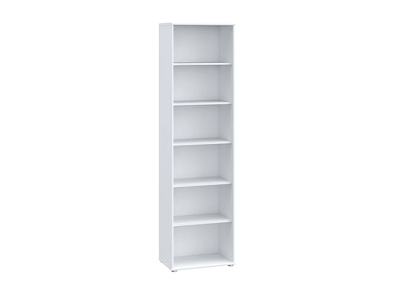 Bibliothèque / Étagère H. 198 x L. 54 cm décor blanc - MARIA