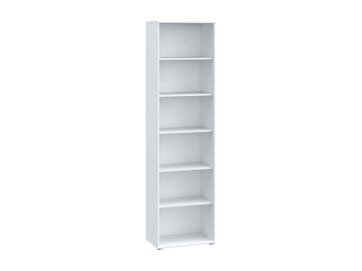 Bibliothèque / Étagère H. 198 x L. 54 cm décor blanc - MARIA