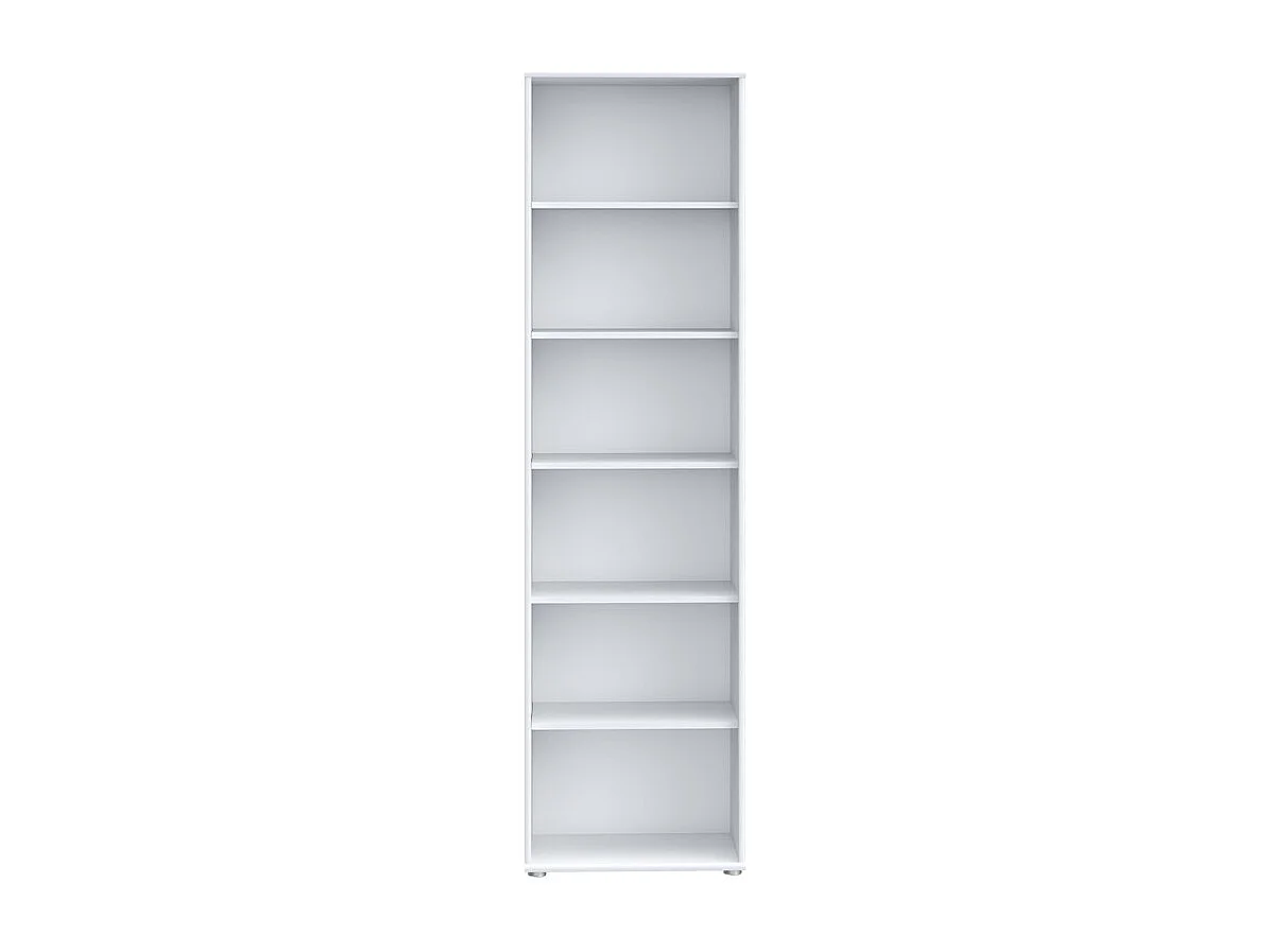 Bibliothèque / Étagère H. 198 x L. 54 cm décor blanc - MARIA