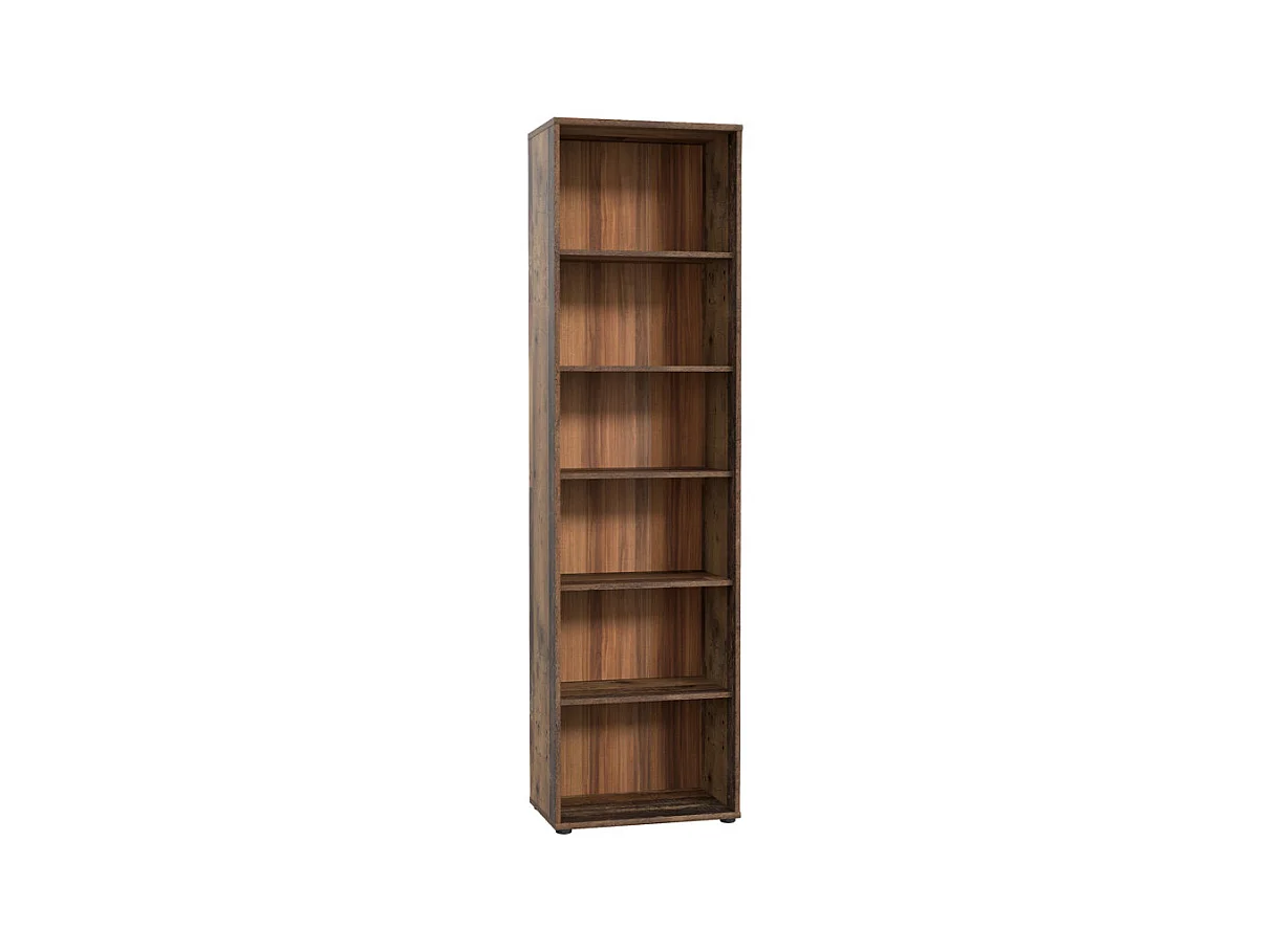 Bibliothèque / Étagère H. 198 x L. 54 cm décor bois vintage - MARIA