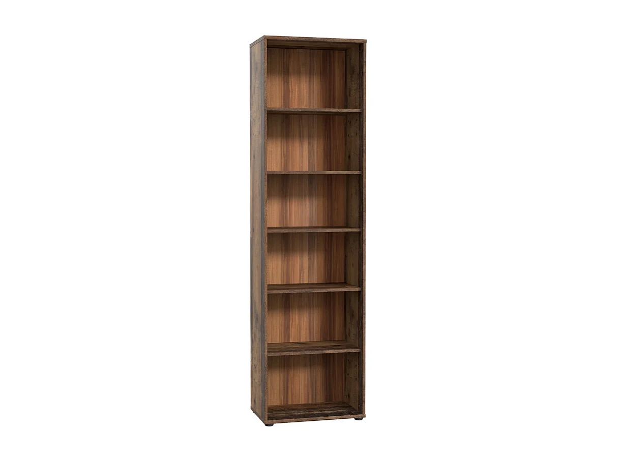 Bibliothèque / Étagère H. 198 x L. 54 cm décor bois vintage - MARIA