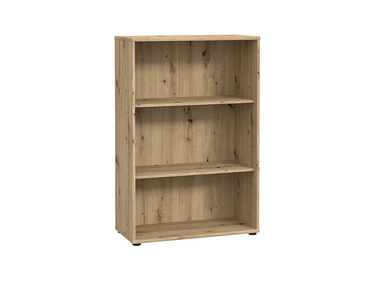 Bibliothèque / Étagère H. 111 x L. 74 cm décor chêne artisan - MARIA