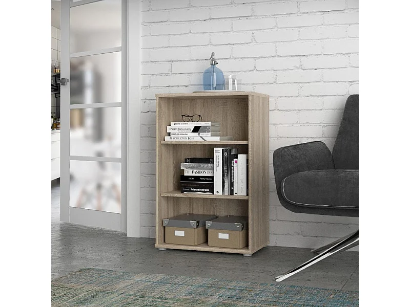 Bibliothèque / Étagère H. 86 x L. 54 cm décor chêne sonoma - MARIA