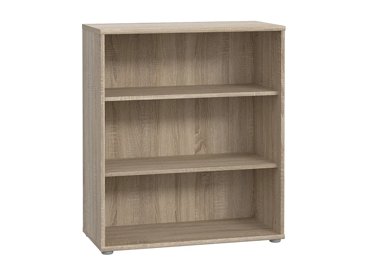 Bibliothèque / Étagère H. 86 x L. 74 cm décor chêne sonoma - MARIA