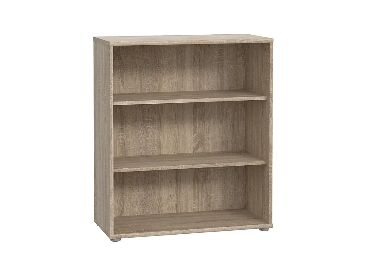Bibliothèque / Étagère H. 86 x L. 74 cm décor chêne sonoma - MARIA