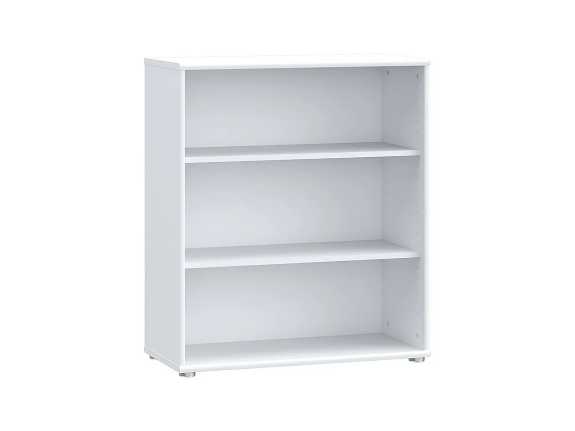 Bibliothèque / Étagère H. 86 x L. 74 cm décor blanc - MARIA