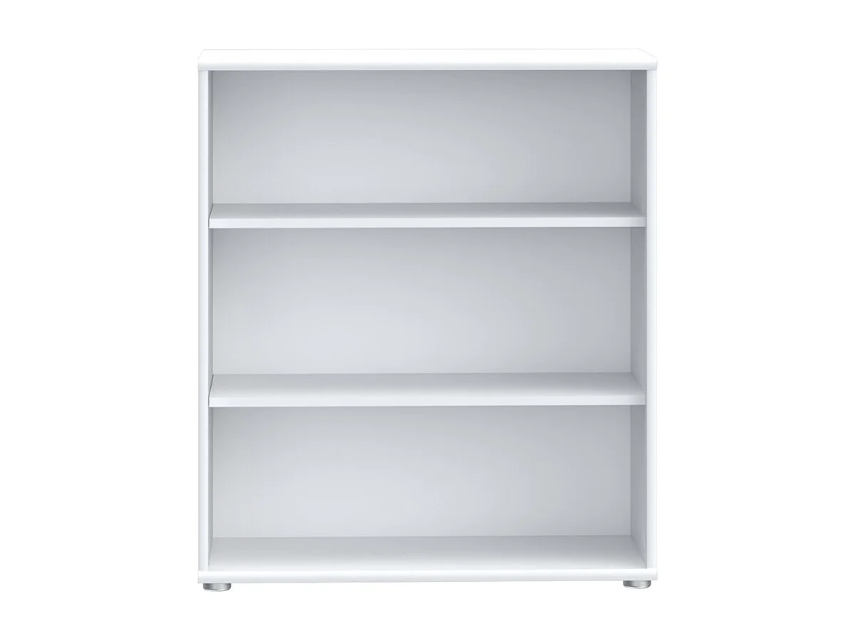 Bibliothèque / Étagère H. 86 x L. 74 cm décor blanc - MARIA