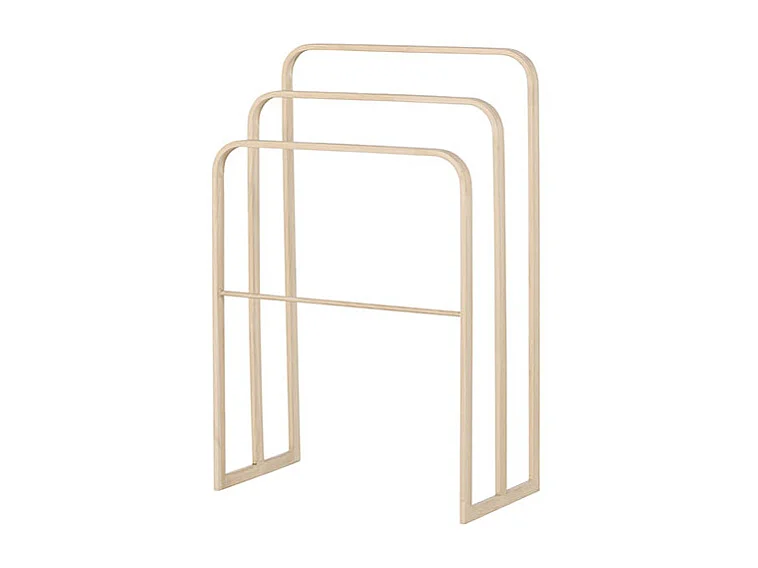 Drammen kapstok voor handdoeken, 3 kledingstangen whitewash.