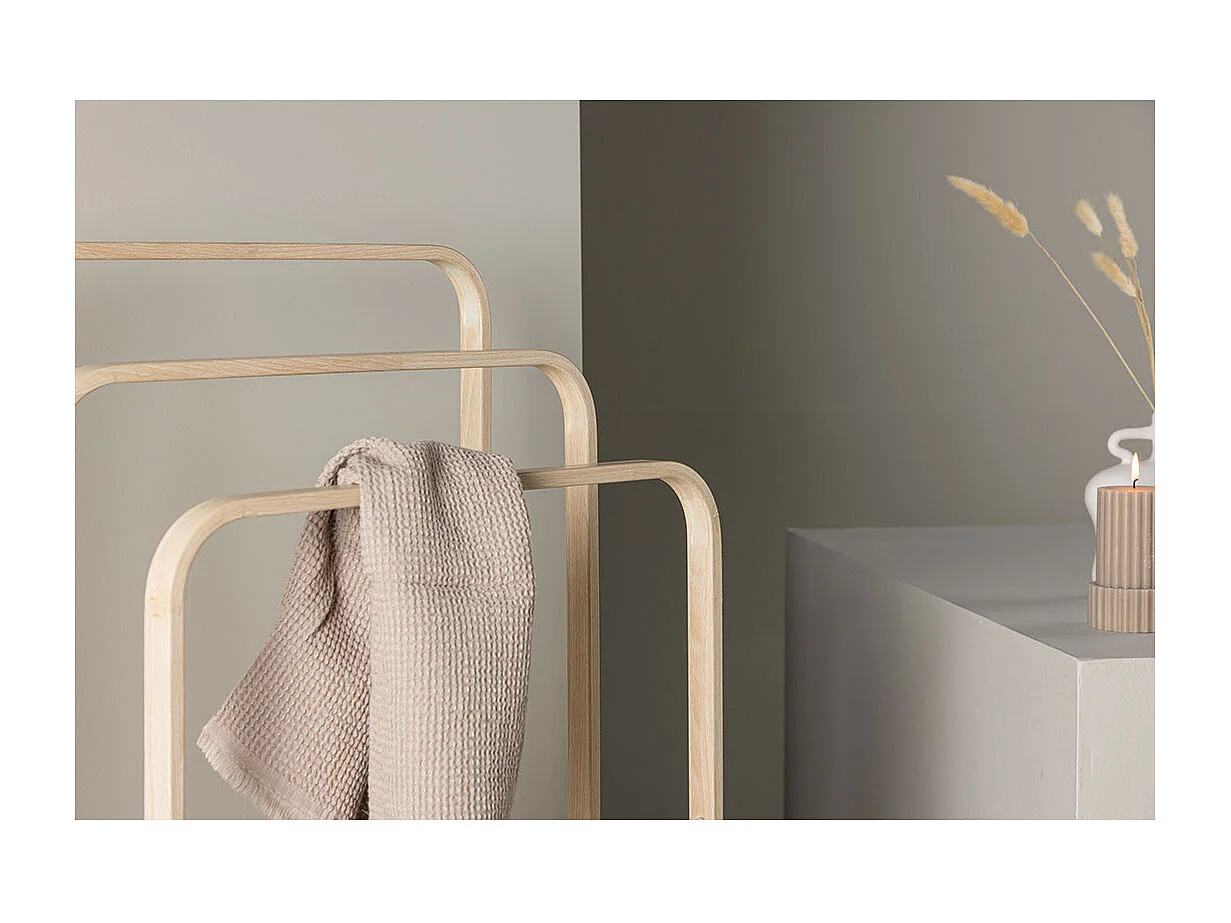 Porte-Serviettes 3 Arceaux "Drammen" 76cm Naturel