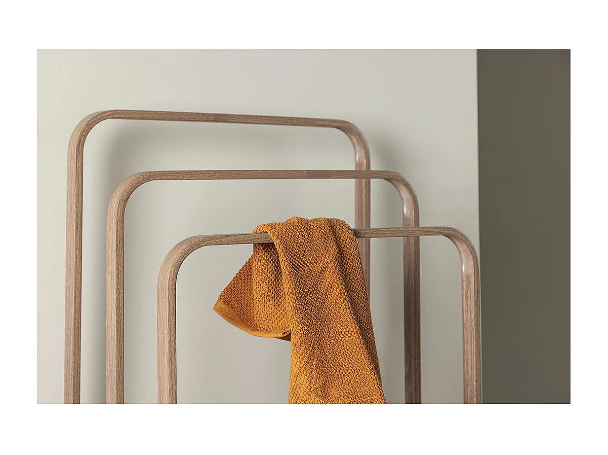 Porte-Serviettes 3 Arceaux "Drammen" 76cm Marron