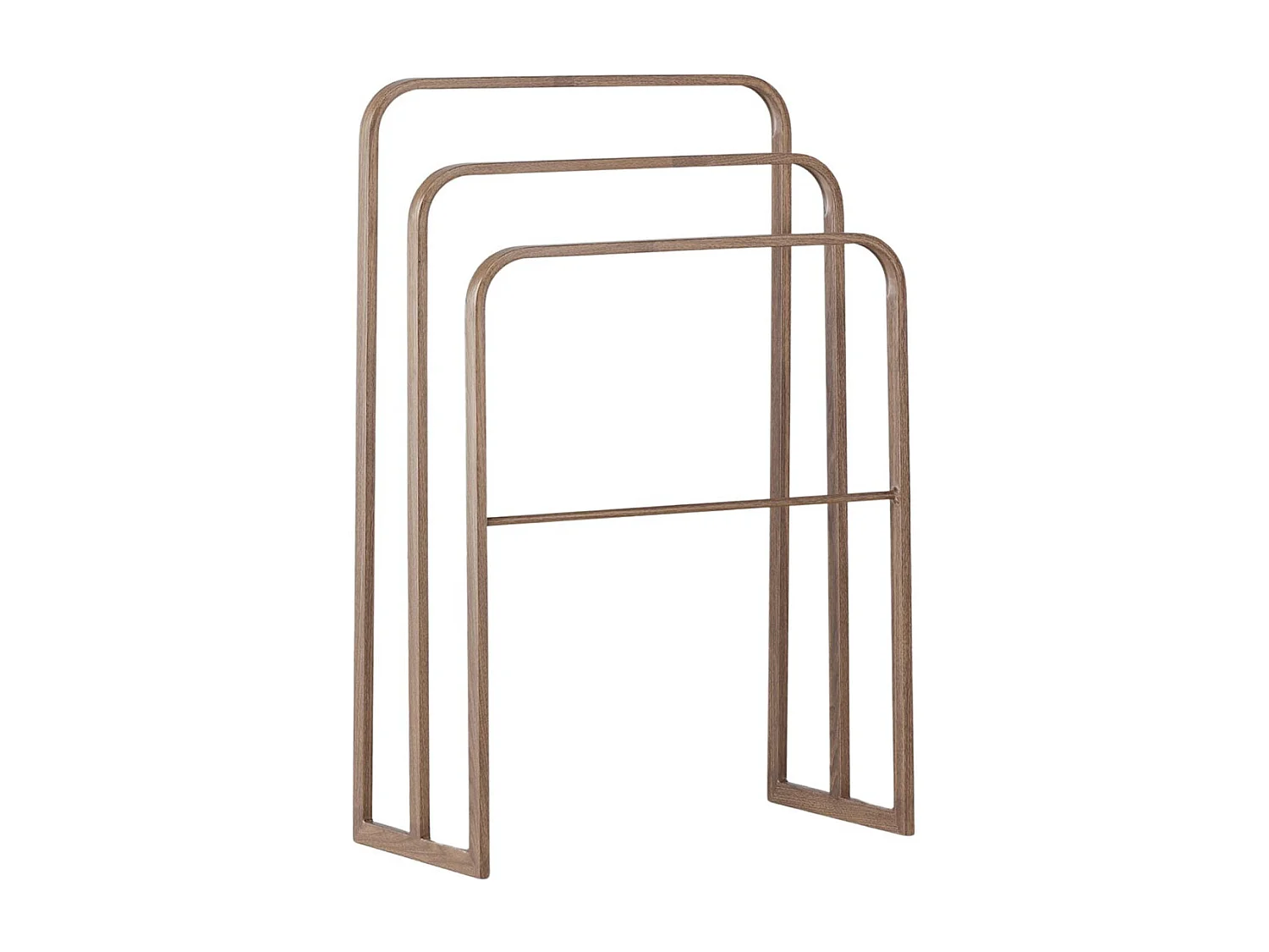 Drammen kapstok voor handdoeken, 3 kledingstangen mocca.