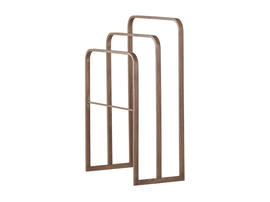 Drammen kapstok voor handdoeken, 3 kledingstangen mocca.