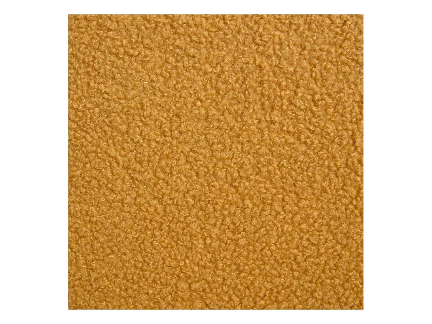 Fauteuil enfant en bois et tissu bouclette moutarde. ISAK L 47 x P 43.5 x H 50cm