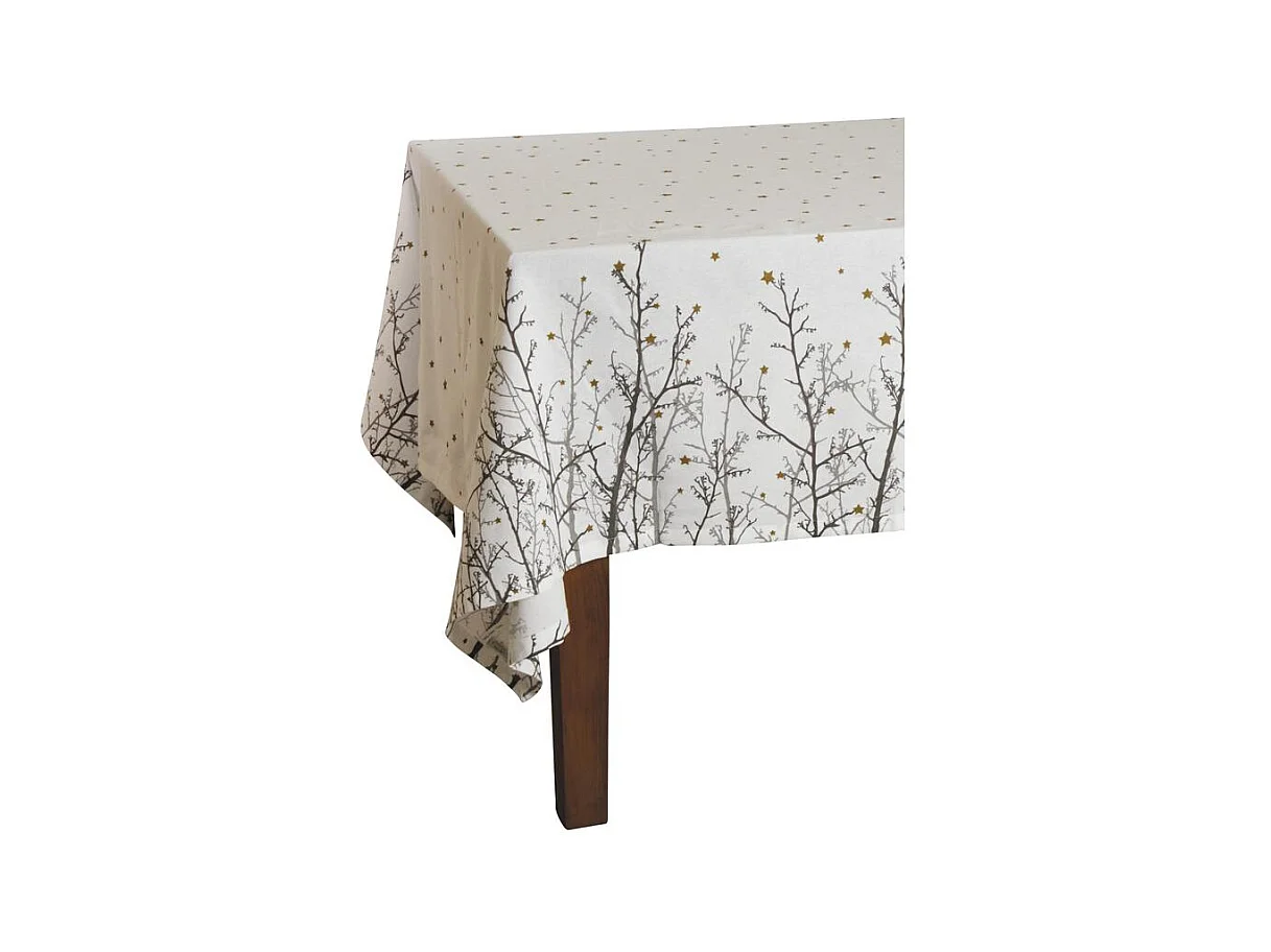 Nappe Etoiles carrée en coton 170x170cm