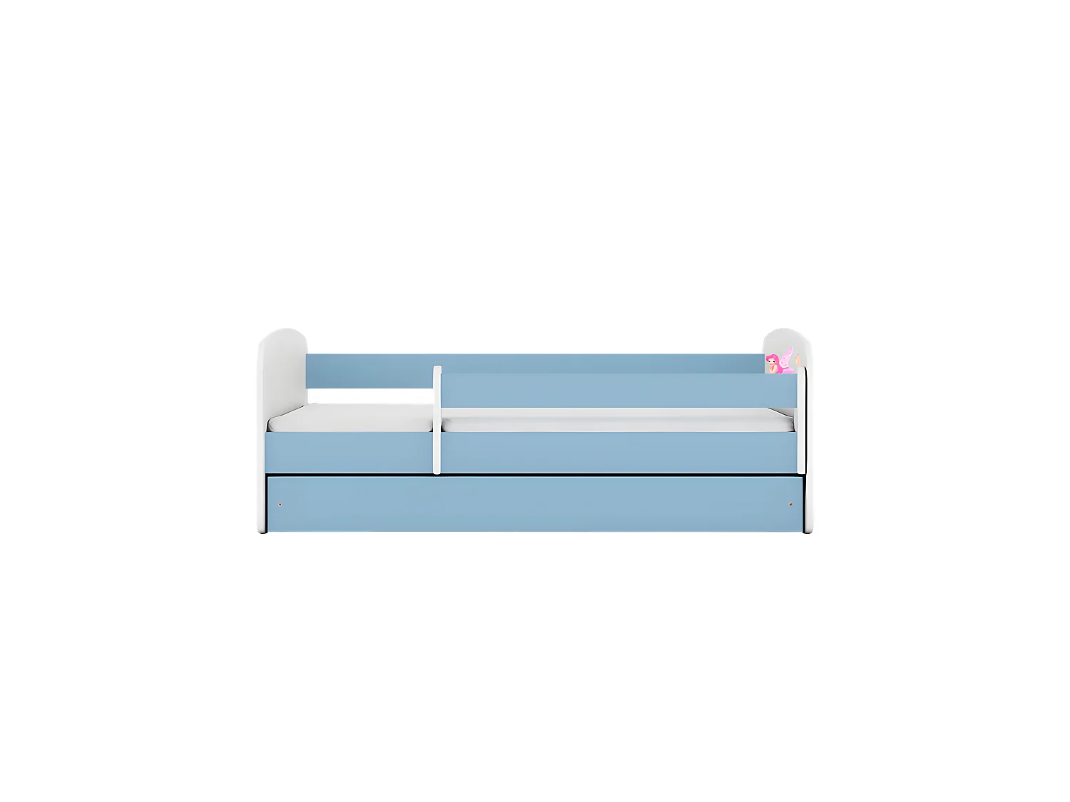 Babydreams cama hada azul con alas sin cajón con colchón 180/80