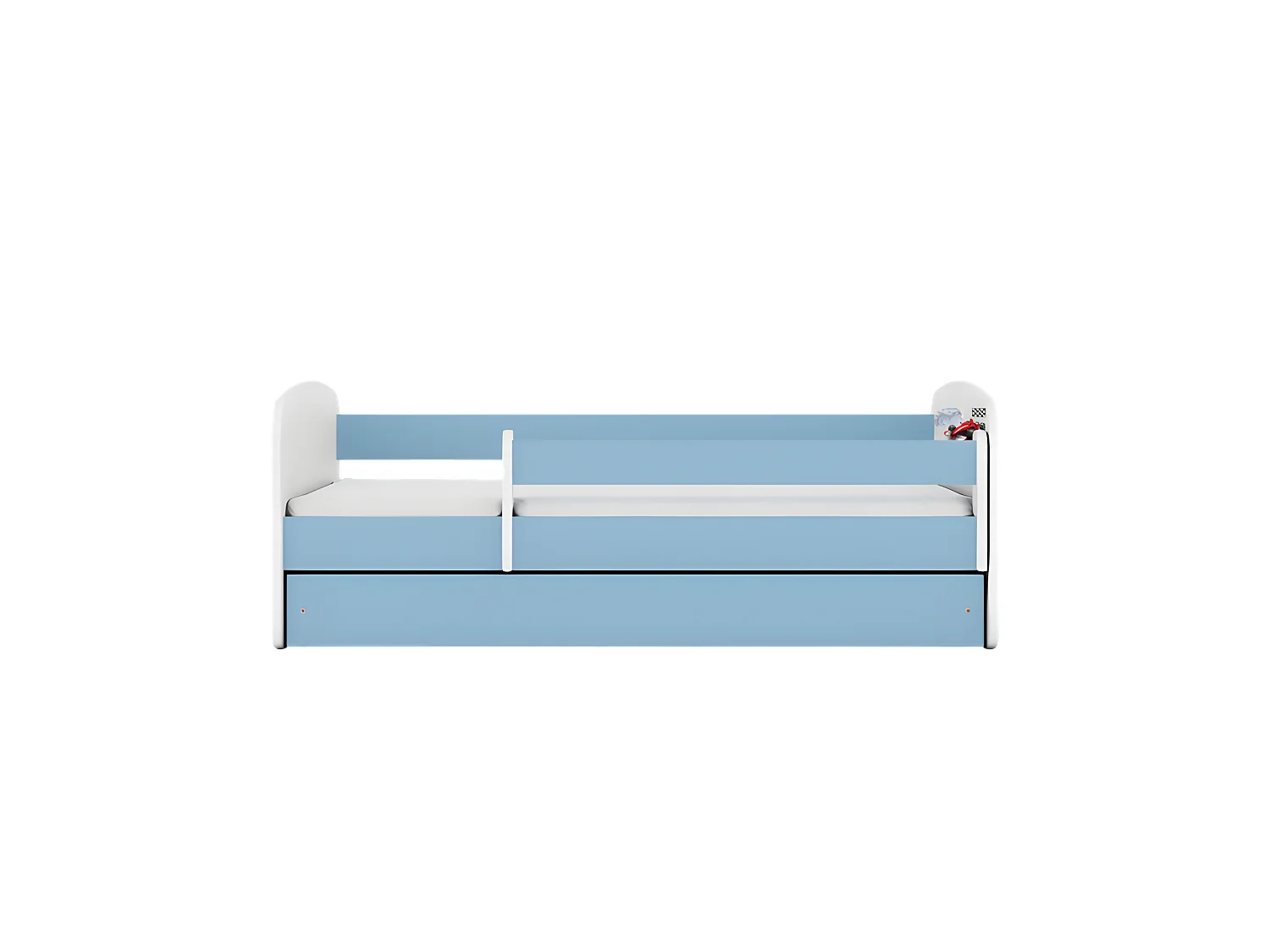 Lit babydreams bleu formule avec tiroir sans matelas 140/70