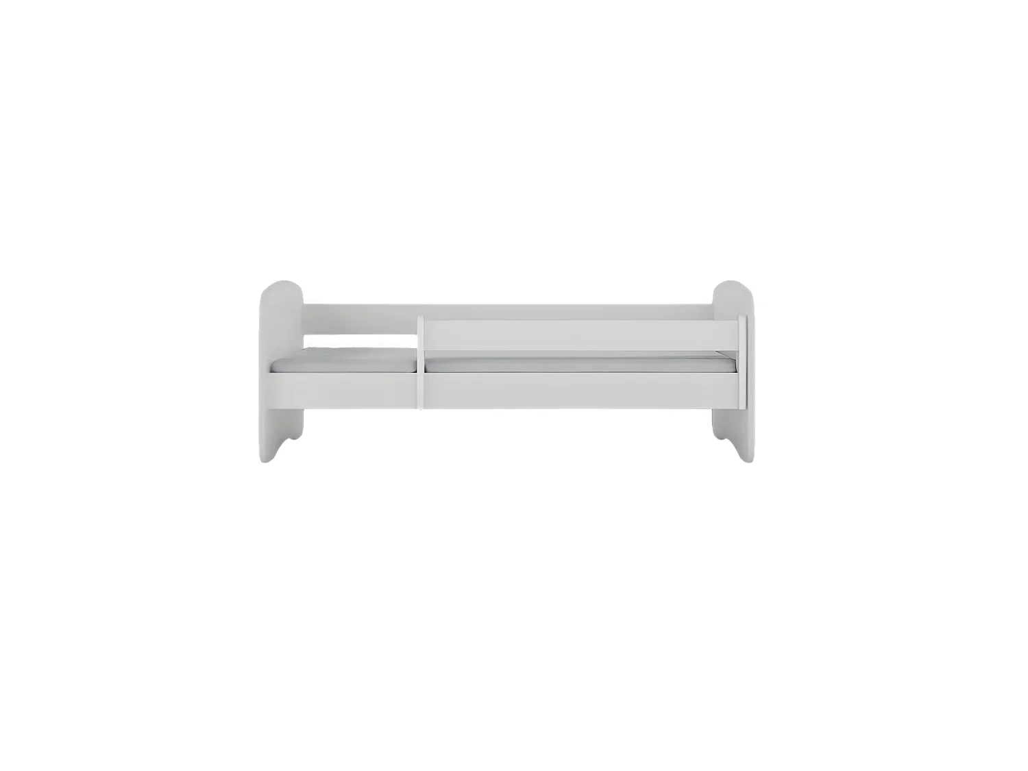 Lit babydreams blanc terre gelée sans tiroir avec matelas 180/80