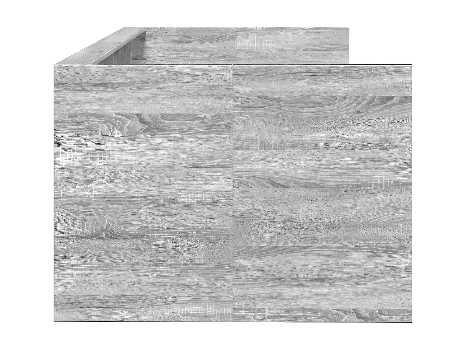 Tumbona con cajones madera ingeniería gris Sonoma 90x190 cm