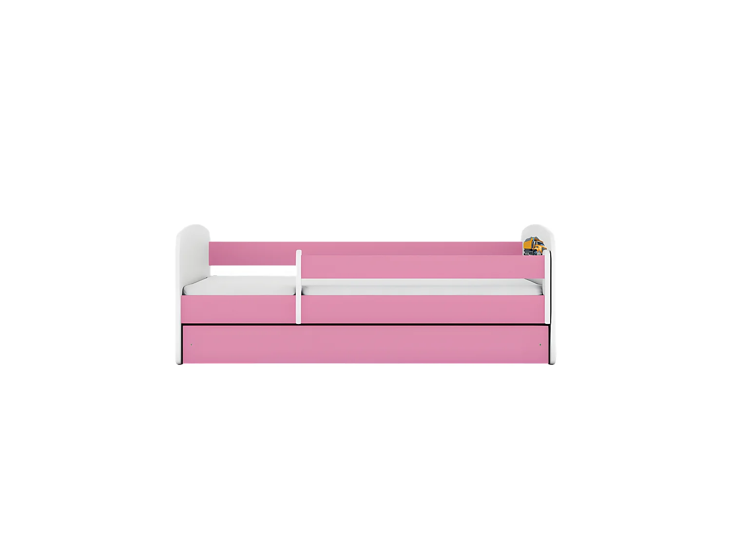 Lit babydreams camion rose sans tiroir avec matelas 160/80