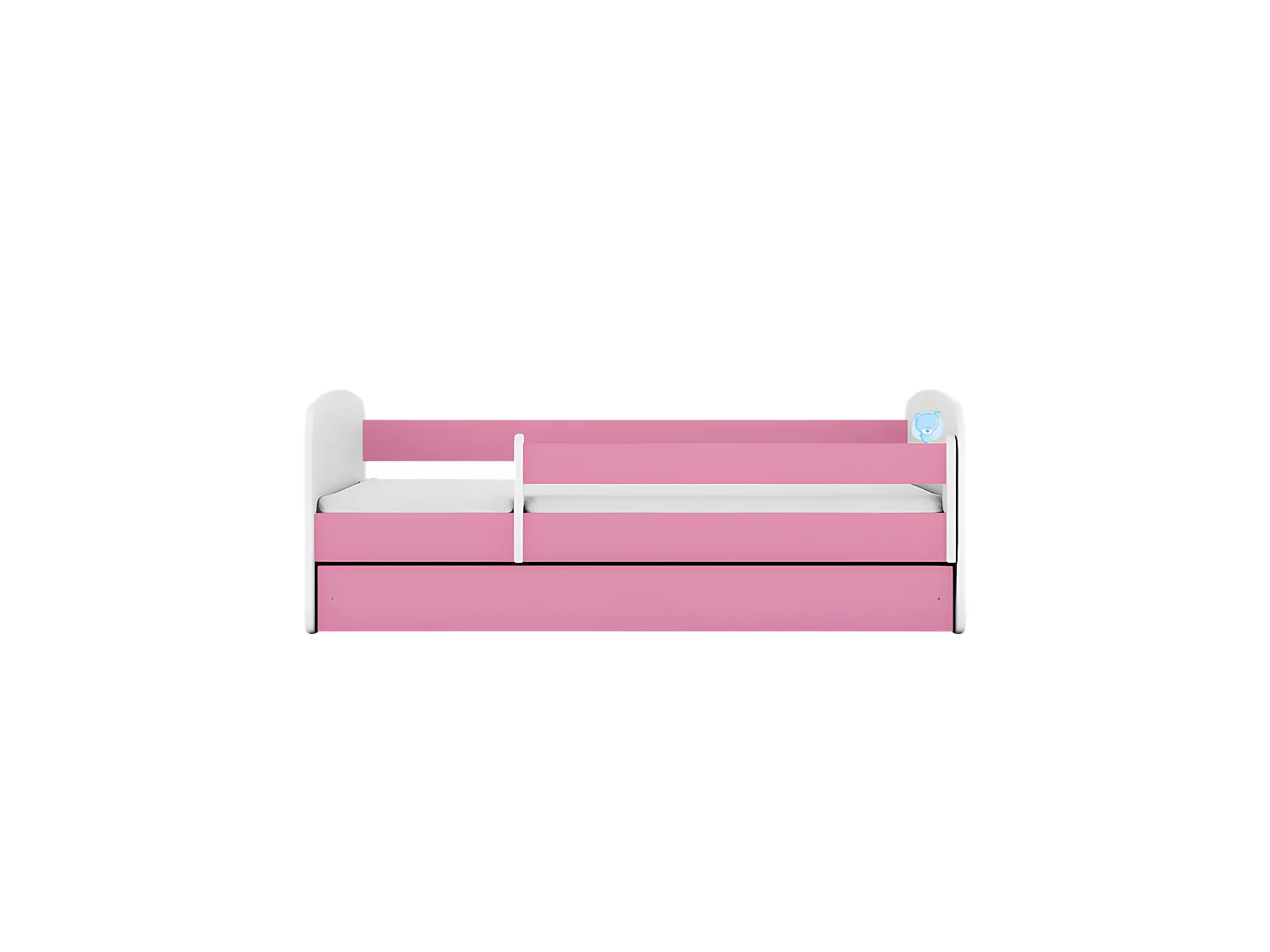 Cama osito azul rosa babydreams sin cajón con colchón 180/80