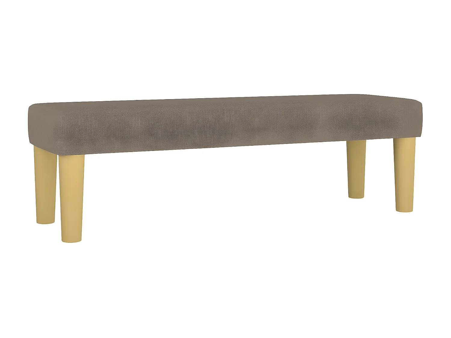 Cama box spring con colchón tela gris taupe 180x200 cm