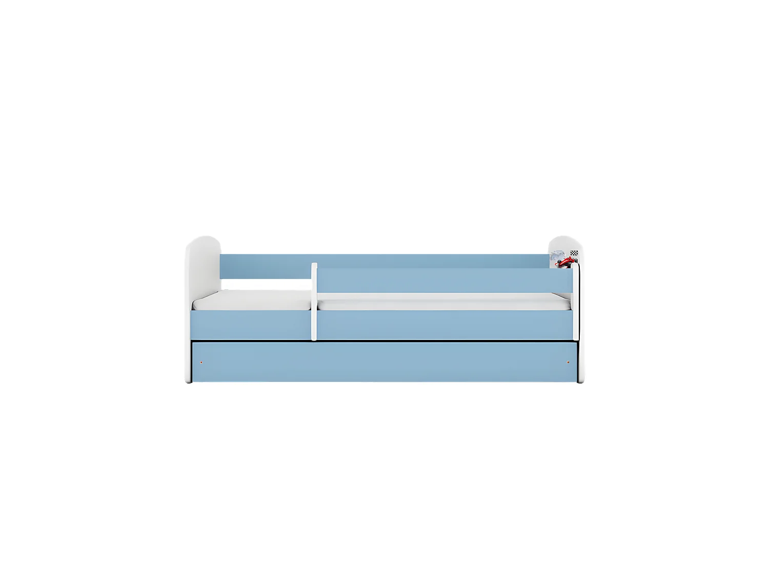 Lit babydreams bleu formule sans tiroir avec matelas 180/80