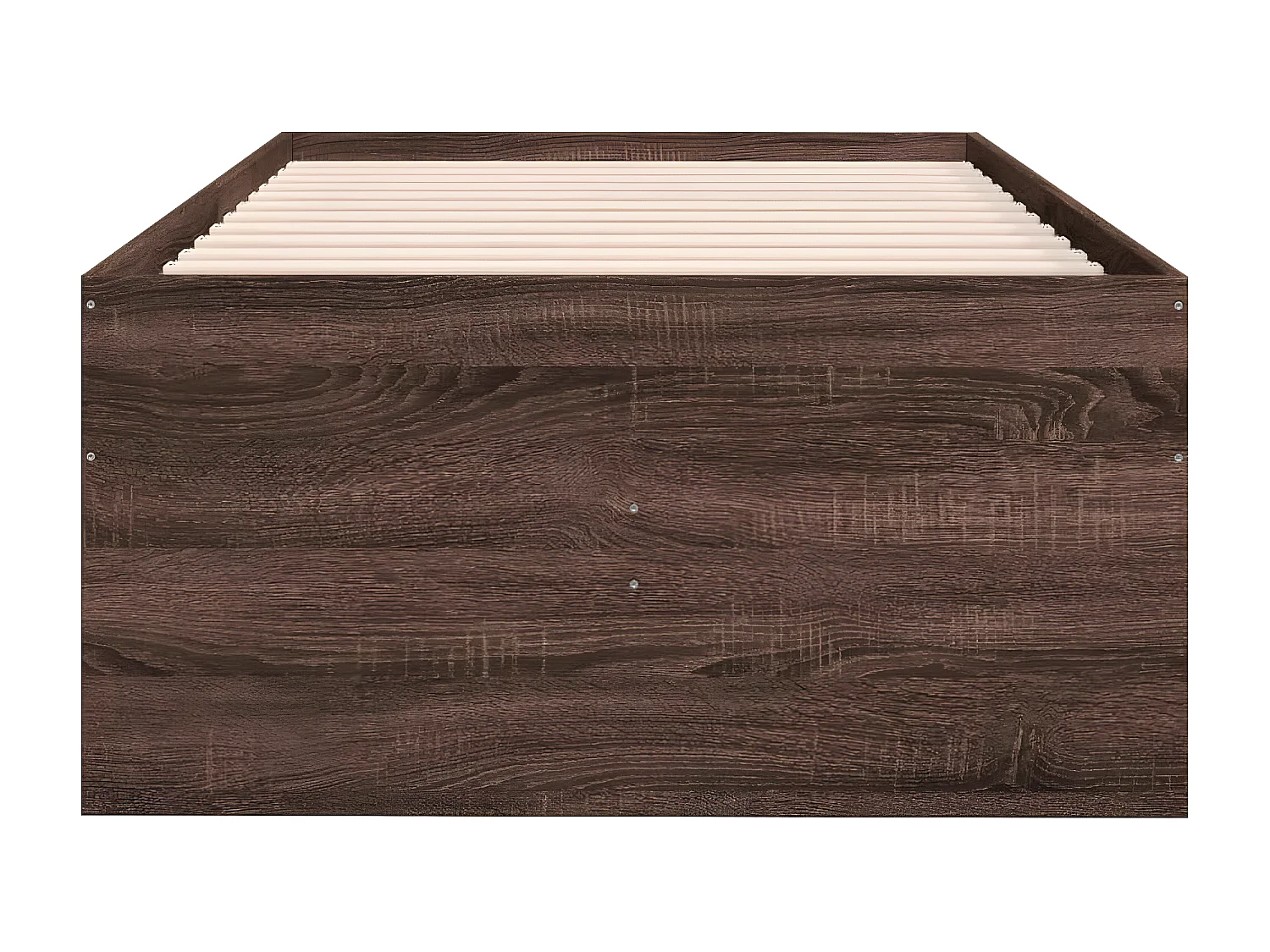 Sofá-cama com gavetas derivados de madeira carvalho castanho